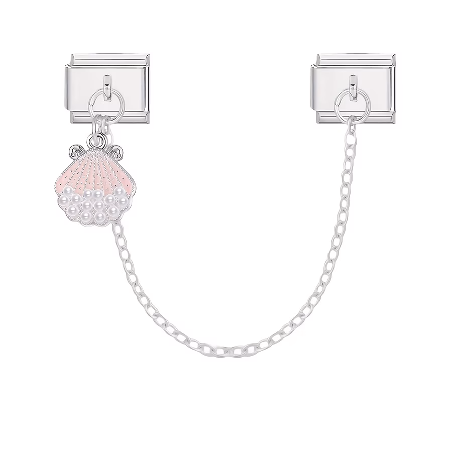 concha-rosa-double-pendente-prateado